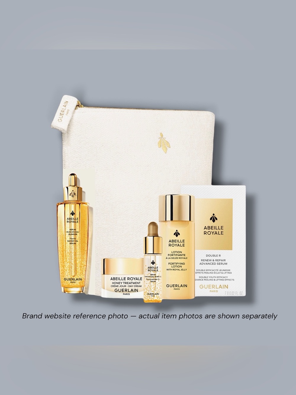 Guerlain Abeille Royale Golden Honey Face Oil & Pouch set